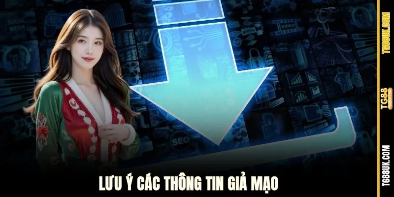 Lưu ý cách thông tin giả mạo